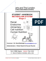 Student Handbook: Metabolism System Stage 2