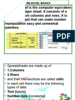 Excel Basics