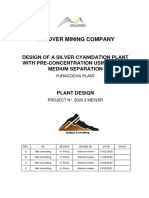 Goldver Mining Company: Design of A Silver Cyanidation Plant With Pre-Concentration Using Dense Medium Separation