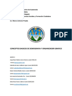 Conceptos de Demografia y Organizador Grafico