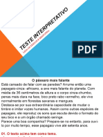 Interpretaçao de Texto 1º Dia