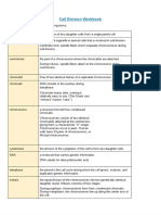 Cell Division Workbook