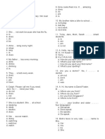 Questions - Mixed Tenses