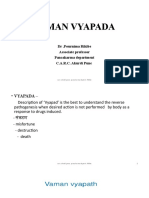 Vaman Vyapada: DR .Pournima Rikibe Associate Professor Pancakarma Department C.A.R.C. Akurdi Pune