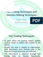 Fact Finding Techniques