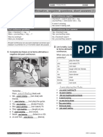 13 Past Continuous: Affirmative, Negative, Questions, Short Answers