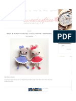 Bear & Bunny Buddies (Free Crochet Pattern) : Mailing List Sign