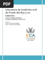 TFG de Tania Guerra Millán, Literatura de Tradición Oral