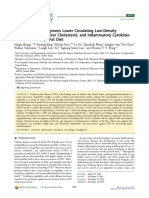 Red Cabbage Microgreens Lower Circulating Low-Density Lipoprotein (LDL), Liver Cholesterol, and in Ammatory Cytokines in Mice Fed A High-Fat Diet