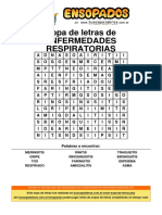 Sopa de Letras de Enfermedades Respiratorias