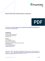 Recent Facts About Photovoltaics in Germany