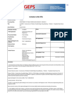 Bid Notice Abstract: Invitation To Bid (ITB)