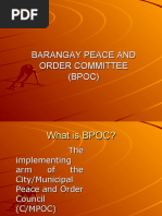 Barangay Peace and Order Committee (BPOC)