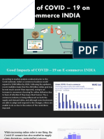 Impact of COVID - 19 On E-Commerce INDIA