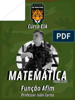 ESA MATEMÁTICA - Ex. - Função Afim