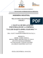 Manual de Relaciones Industriales.