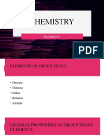 Trends in Group VII - Periodicity