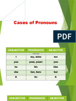 Cases of Pronouns