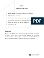 Electrical Engineering - Engineering - Switchgear and Protection - Induction Type Relay - Notes