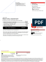 Electricity Statement: Your New Balance Is 599.94