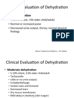 Clinical Evaluation of Dehydration