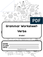 Grammar Worksheet: Verbs