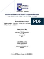 Analysis and Design of Algorithms