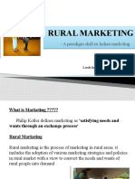 Rural Marketing Rural Marketing: - A Paradigm Shift in Indian Marketing