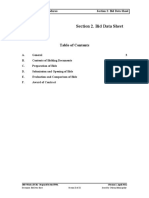 Section 2 Bid Data Sheet