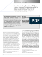 He International Frontal Sinus Anatomy Classification (IFAC) and Classification of The Extent of Endoscopic Frontal Sinus Surgery (EFSS