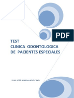 Test Clinica Odontologica de Pacientes Especiales JJNC