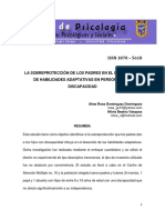 La Sobreprotección de Los Padres en El Desarrollo de Habilidades Adaptativas en Personas Con Discapacidad