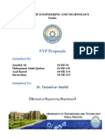 FYP Proposals: University of Engineering and Technology Taxila