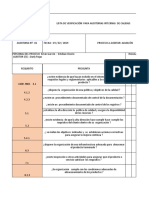 Lista de Verificación Almacén