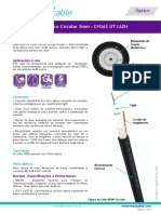 Cabo Óptico Circular 5mm CFOAC UT LSZH