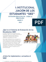 Sistema Institucional de Evaluación de Los Estudiantes