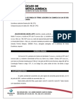 Petição de Homologação de Divórcio Litigioso