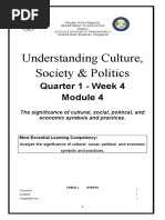 Understanding Culture, Society & Politics: Quarter 1 - Week 4