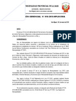 R.G. Reconocer El Altas y Bajas de Los Bienes de La Municipalidad