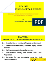 DPV 2052 Occupational Safety & Health: BY Rohaidah Binti Mahidin