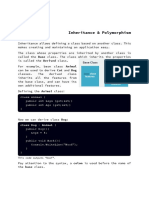 Inheritance & Polymorphism