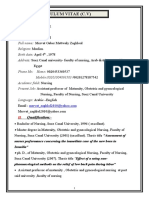 Curriculum Vitae (C.V) : Personal Data