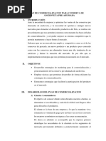 Plan de Comercializacion para Conserva de Anchoveta Pre