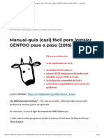 Manual-Guía (Casi) Fácil para Instalar GENTOO Paso A Paso (2016) - Root Sudo