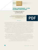 Conventional Radiography - A Few Challenging Applications