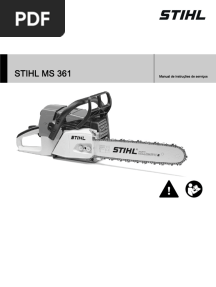 Manual Motosserra ms361 40cm 1636rs Stihl