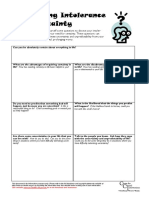 Generalised Anxiety Worksheet - 04 - Challening Intolerance of Uncertainty