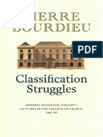 Pierre Bourdieu - Classification Struggles - General Sociology, Volume 1 (1981-1982) (2019, Polity)