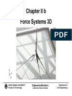 Chapter II B Force Systems 3D: Engineering Mechanics