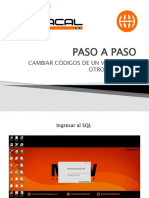 Paso A Paso Cambiar Códigos de Un Vendedor A Otro - Caso # 1